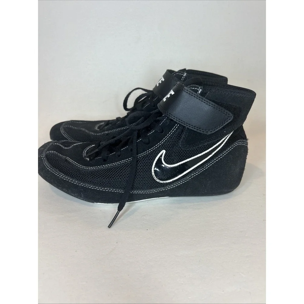 Nike Speed Sweep VII Wrestling Shoes 366683-001 Black White Men's Size 10.5 US